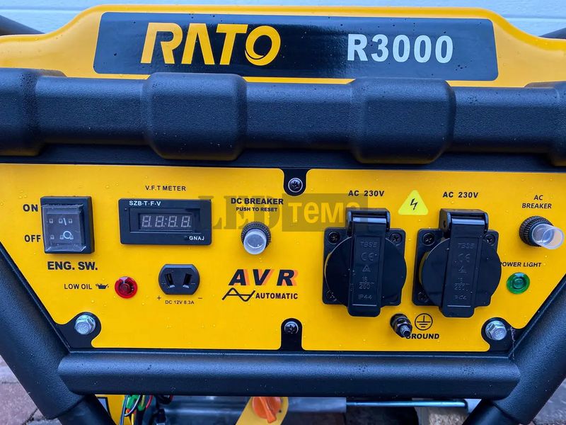 RATO R3000 (3.0 кВт) Италия Генератор Бензиновый, однофазный, Ручной стартер. R3000-G07 фото