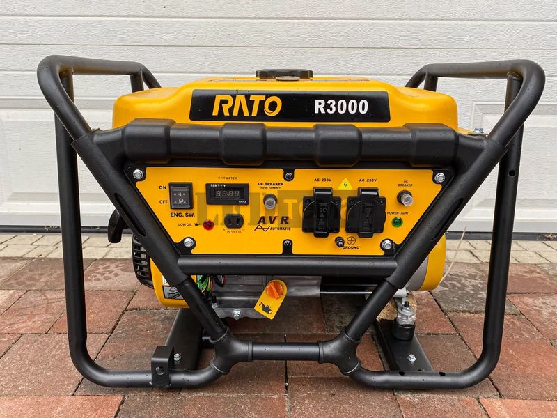RATO R3000 (3.0 кВт) Италия Генератор Бензиновый, однофазный, Ручной стартер. R3000-G07 фото