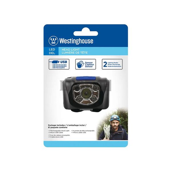 Фонарь налобный Westinghouse WF71 аккумуляторный с сенсором WF71-DB фото