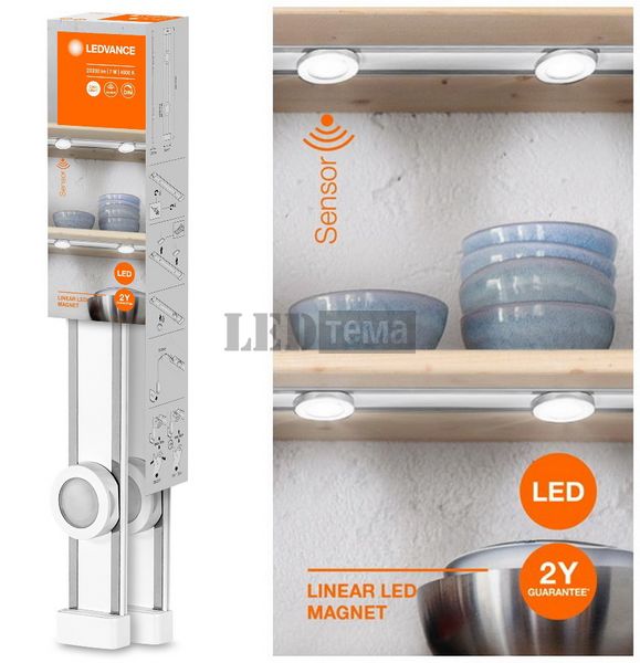 Світильник світлодіодний LEDVANCE Linear LED Magnet 2 spot sensor 7 Вт білий 4000 К NIGHTLUX MOBILE (4058075575653) 4058075575653 фото