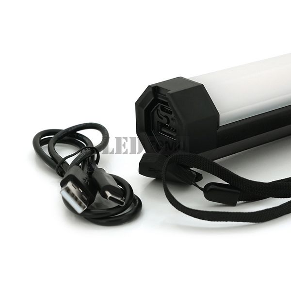 Лампа для кемпинга LUXCEO P200RGB, 6W, 12 режимов, пульт, корпус- пластик+металл, водостойкий, ip44, встроенный аккум 4000mAh, USB кабель, 6000K, BOX P200RGB фото