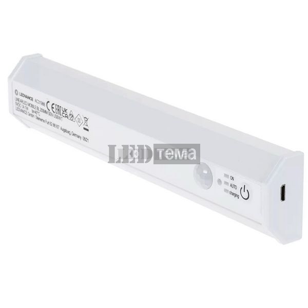 Светильник Linear LED Mobile Backlight sensor 200mm 1Вт 50 лм. 4000К 200 мм. SEN USB WT с дат. движения и освещенности встр. аккумулятор (4058075610484) 4058075610484 фото