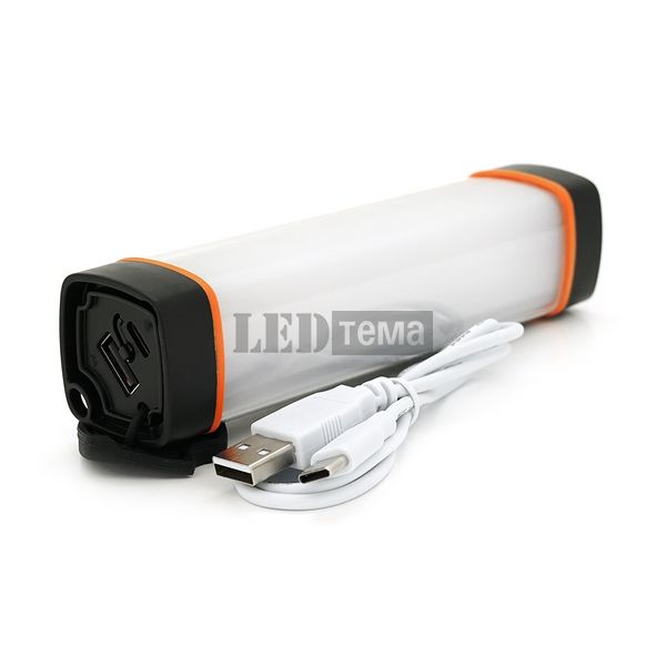 Лампа для кемпинга Uyled UY-X5mini, 4+1 режим, магнит, корпус- пластик, водостойкий, ip65, встроенный аккумулятор 2500mAh, USB кабель, 6000K, BOX UY-X5mini фото
