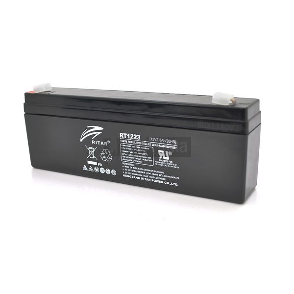 Акумуляторна батарея AGM RITAR RT1223, Gray Case, 12V 2.3Ah ( 177 х 35 х 62 (68) ) Q10 RT1223 фото